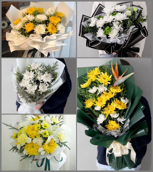 河南信阳罗山县莽张镇白事花束代送